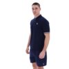 Fila Jordan Zip Regular Fit Short Sleeve Polo - Fila Navy