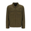 Fila Kasa Zip Through Chest Pocket Long Sleeve Regular Fit Over Shirt - Dark Olive