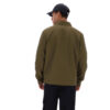Fila Kasa Zip Through Chest Pocket Long Sleeve Regular Fit Over Shirt - Dark Olive