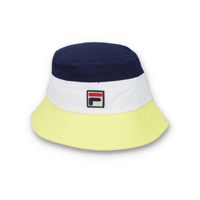 Fila Leader Patch Bucket Hat - Lime Light/Fila Navy