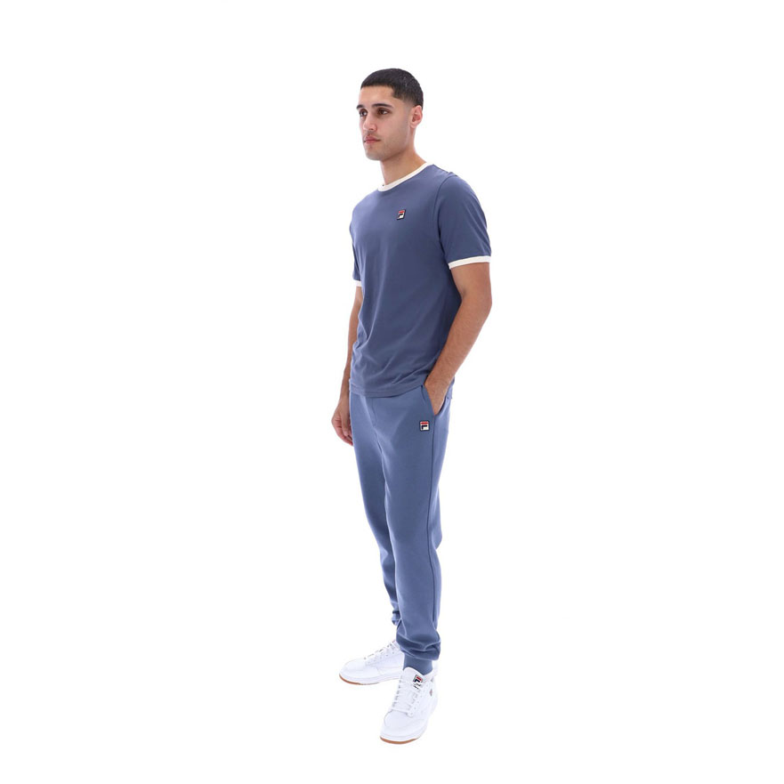 Fila Marconi Regular Fit Short Sleeve T-Shirt - Vintage Indigo / Gardenia