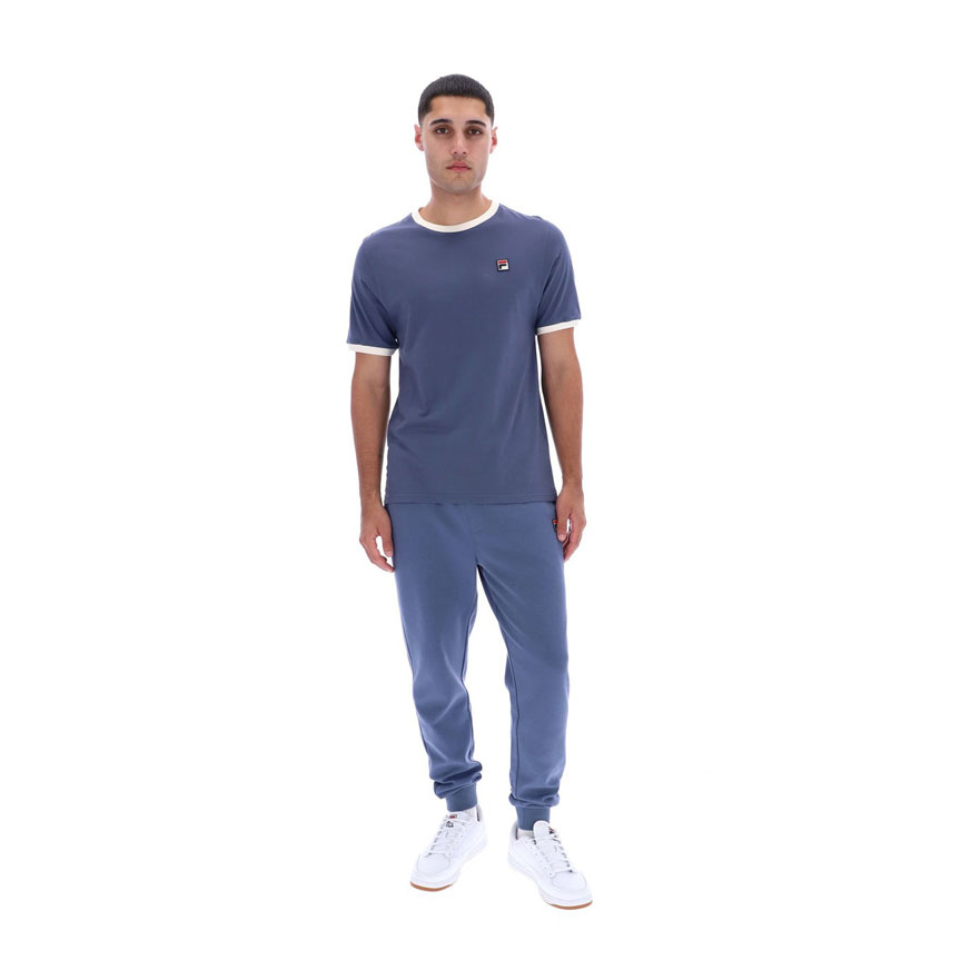 Fila Marconi Regular Fit Short Sleeve T-Shirt - Vintage Indigo / Gardenia