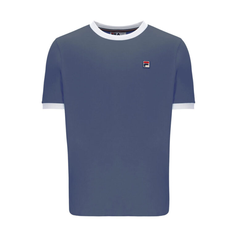Fila Marconi Regular Fit Short Sleeve T-Shirt - Vintage Indigo / Gardenia