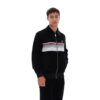 Fila Malakai Striped Track Top - Black / Gardenia / Fila Red