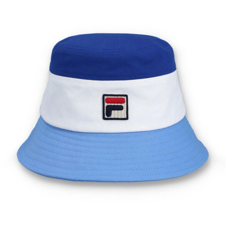 Fila Marco Tri_colour Bucket Hat With Heritage Logo - Frozen Fjord / Gardenia
