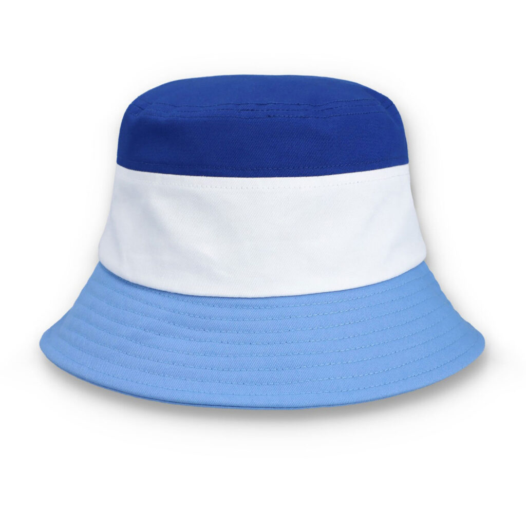 Fila Marco Tri_colour Bucket Hat With Heritage Logo - Frozen Fjord / Gardenia