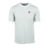 Fila Marconi Essential Ringer T-Shirt - Surf Spray / White