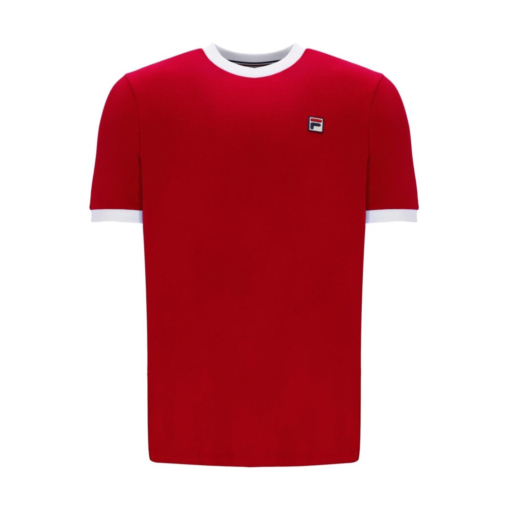 Fila Marconi Tee Regular Fit T-Shirt - Fila Red/White