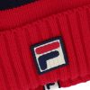 Fila Markee Chunky knitted Bobble Beanie - Fila Red