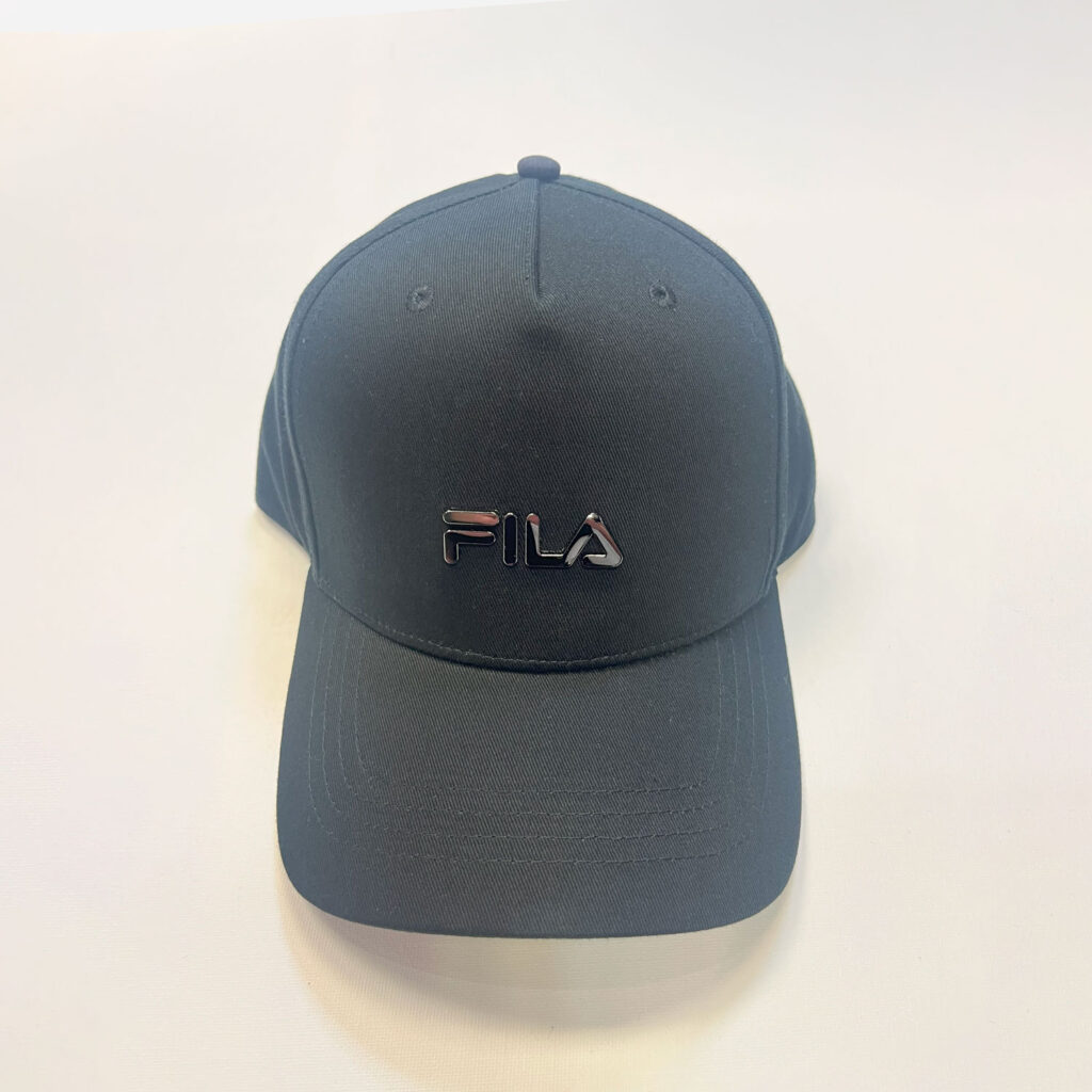 Fila Metal Logo 6 Panel Cap - Black