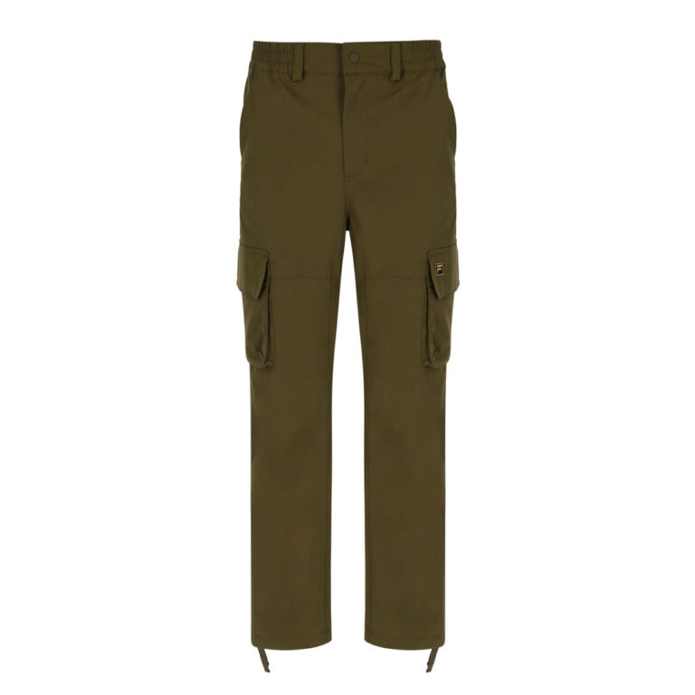 Fila Oscar Regular Fit With Drawcords At The Leg Opening Cargo Pants - Dark Olive