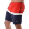Fila Peter Colour Block Regular Fit Short - Chinese Red