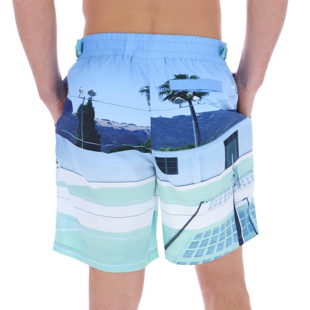 Fila Photographic Long Regular Fit Swim Short - Dusty Aqua