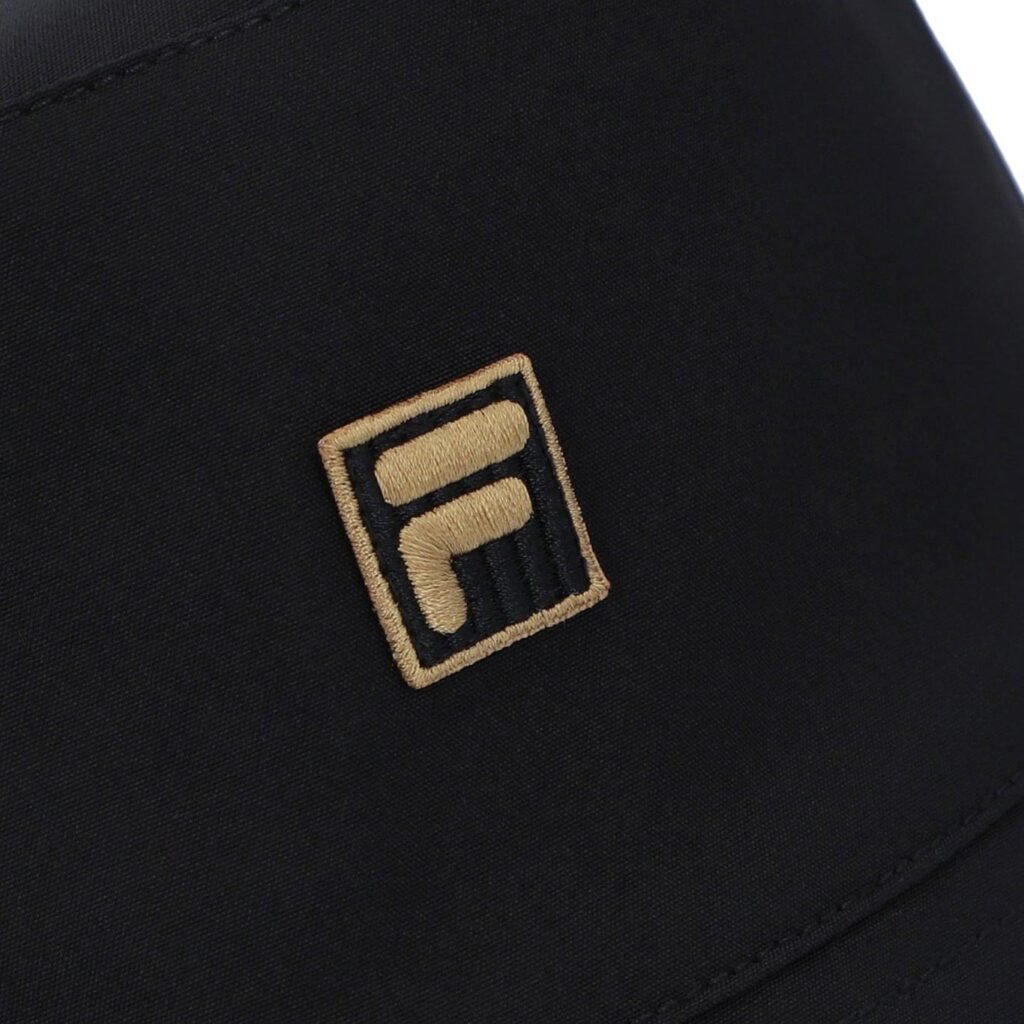 Fila Reversable With Gold Logo Bucket Hat - Black