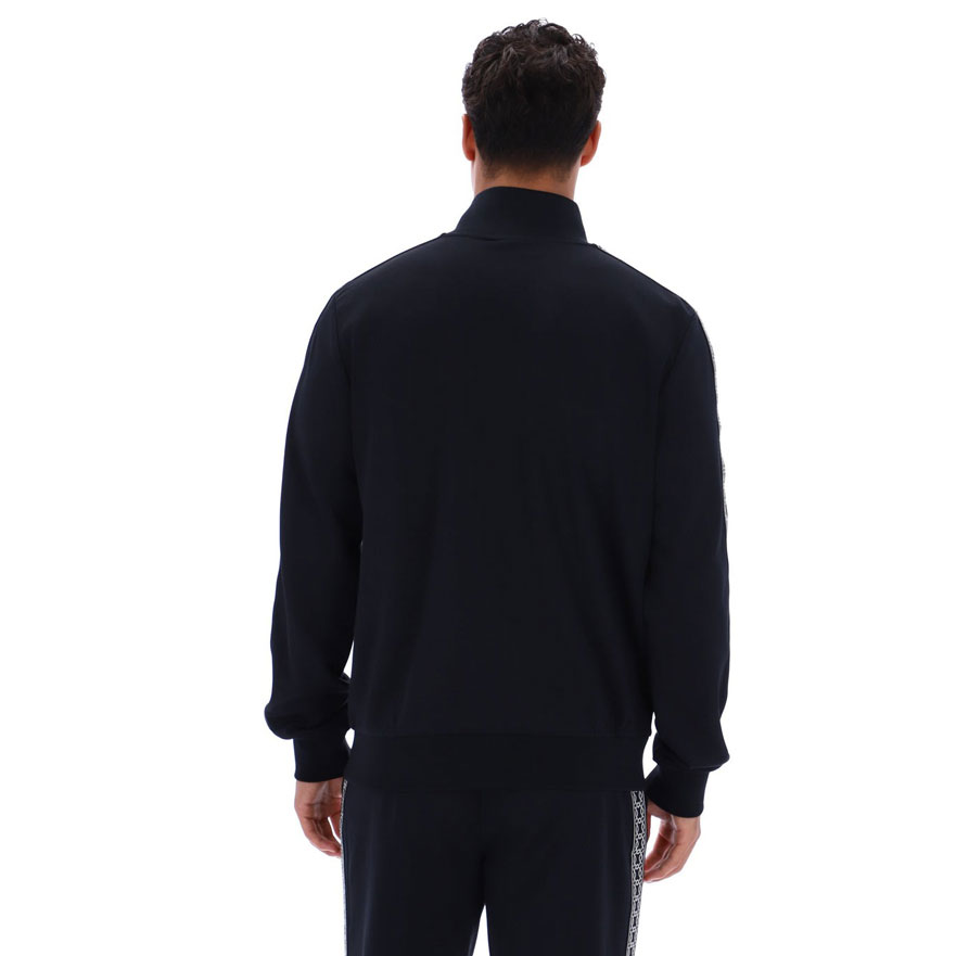 Fila Roman Tape And Shaped Poc Long Sleeve Regular Fit Full Zip Jacket - Black