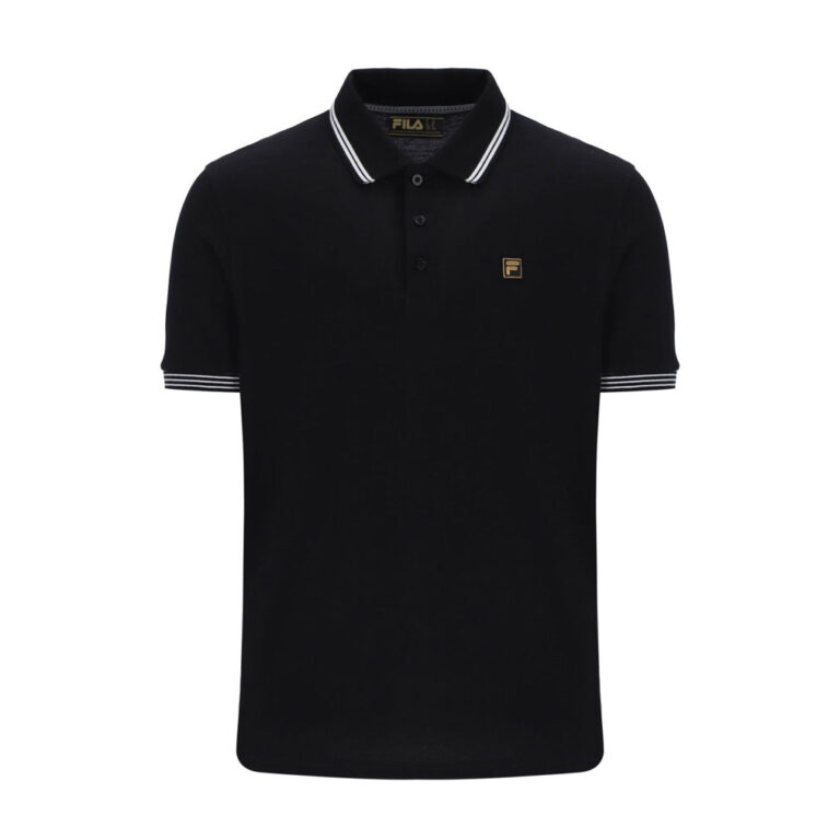 Fila Soren 2 Short Sleeve Regular Fit Tipping Polo - Black