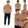 Fila Soren 3 Polo With Tipping With Bambo Badge - Raw Umber