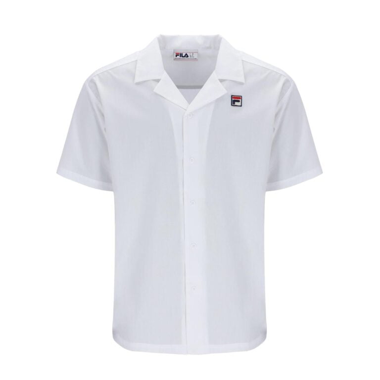 Fila Soren Regular Fit Short Sleeve Button Up Shirt - White