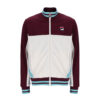 Fila Tie Breaker Funnel Neck Jacket - Fig / Gardenia / Milky Blue