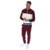 Fila Tie Breaker Funnel Neck Jacket - Fig / Gardenia / Milky Blue