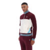 Fila Tie Breaker Funnel Neck Jacket - Fig / Gardenia / Milky Blue