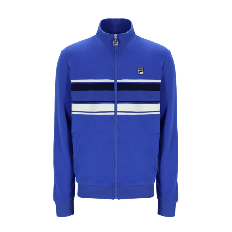 Fila Vinnie Cut And Sew Long Sleeve Regular Fit Track Jacket - Dazzling Blue / Fila Navy / Gardena