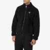 Fila Yuri Raglan Sherpa Regular Fit Full Zip Jacket - Black