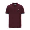 Fila Zev Cuff Detail Polo - Fig / Milky Blue / Gardenia / Black