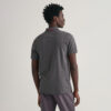 Gant Contrast Collar Pique Rugger Regular Fit Short Sleeve Polo Shirt - Antracit Melange/Red