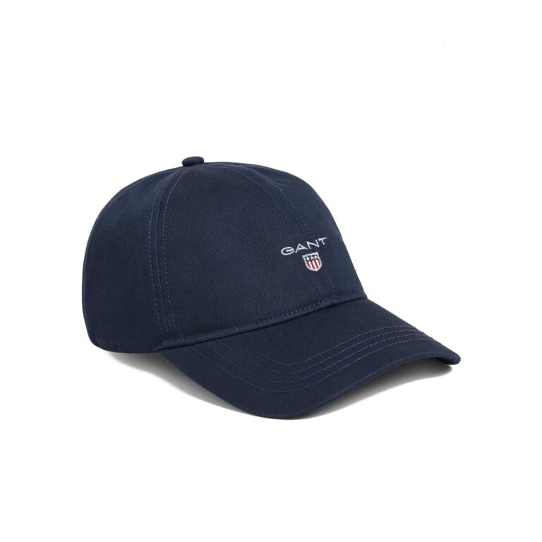 Gant Cotton Twill Logo Cap - Marine Blue