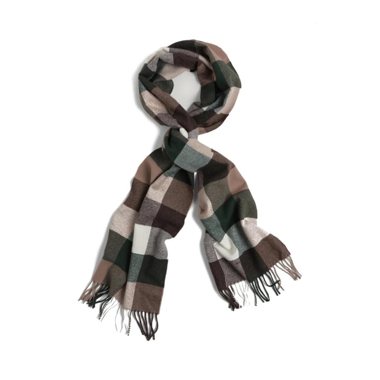 Gant Multi Check Scarf - Brown
