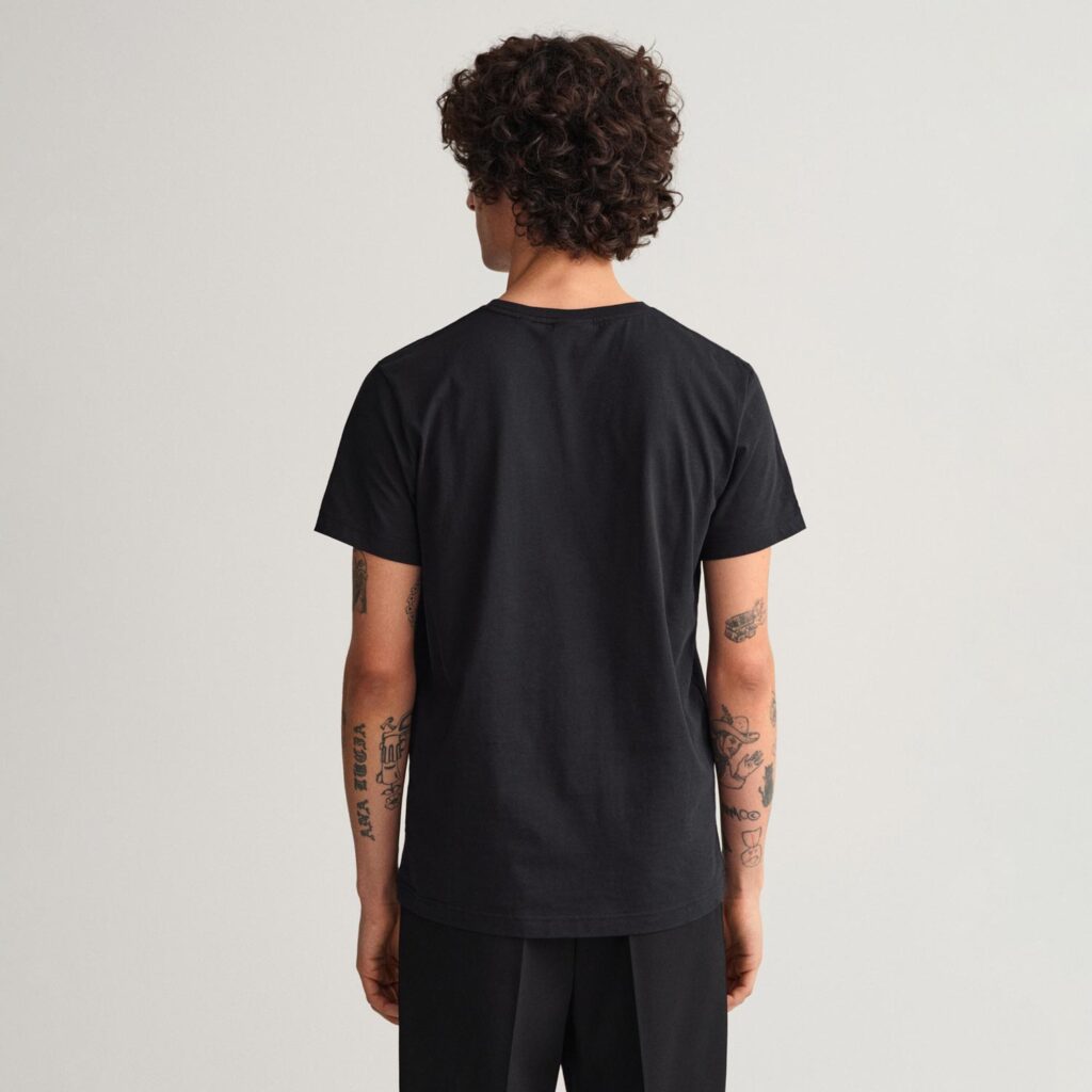 Gant Original Regular Fit Short Sleeve T-Shirt - Black