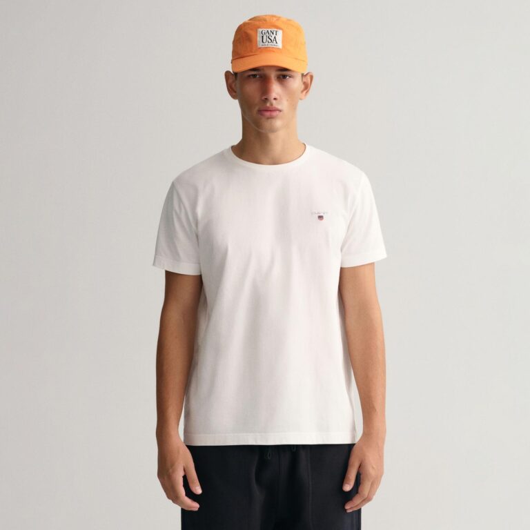 Gant Original Regular Fit Short Sleeve T-Shirt - Bright White