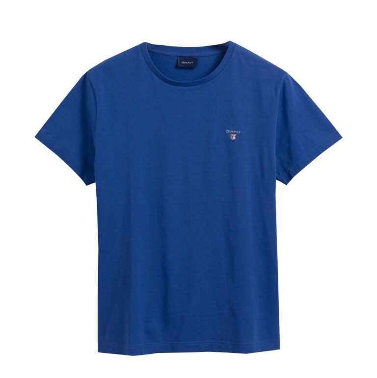Gant Original Regular Fit Short Sleeve T-Shirt - College Blue