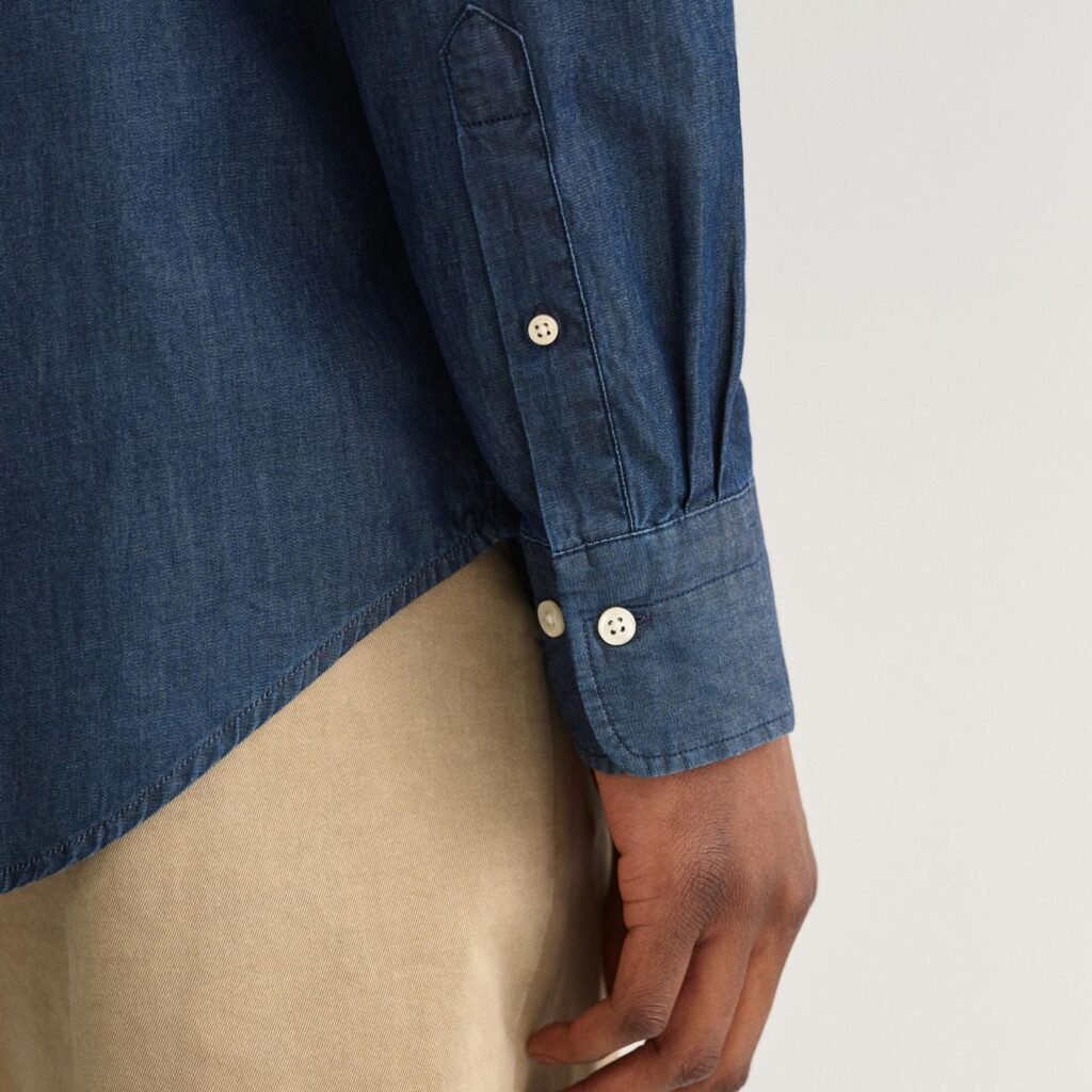 Gant Regular Oxford Regular Fit Long Sleeve Button Up Shirt - Dark Indigo