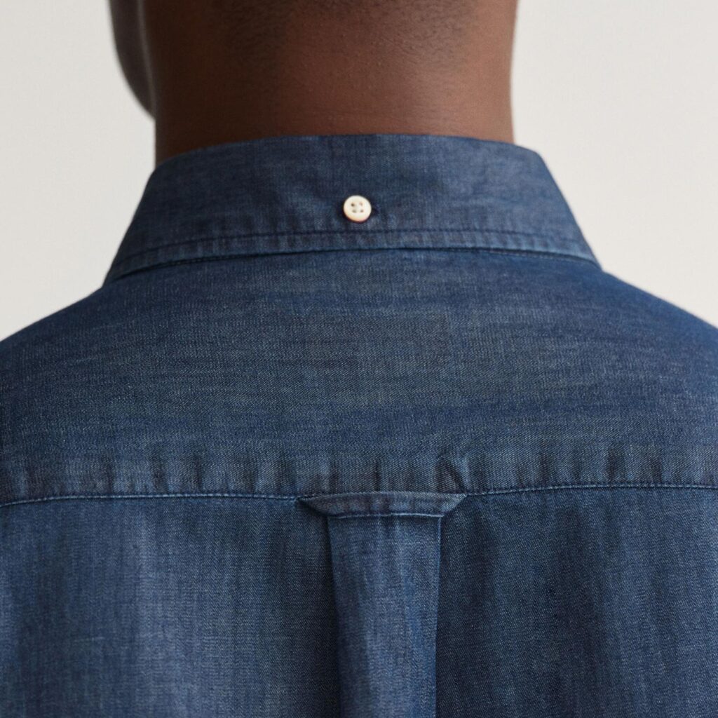 Gant Regular Oxford Regular Fit Long Sleeve Button Up Shirt - Dark Indigo