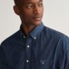 Gant Regular Oxford Regular Fit Long Sleeve Button Up Shirt - Dark Indigo