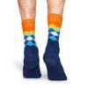 Happy Sock All Over Print Block Fade - Multi/Blue
