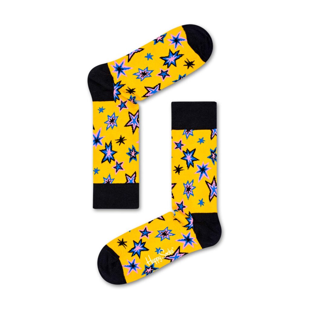 Happy Socks All Over Explosion - Yellow/Multi