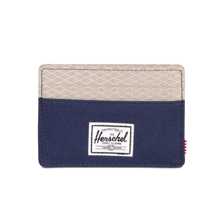 Herschel Charlie Wallet - Blue/Ecru