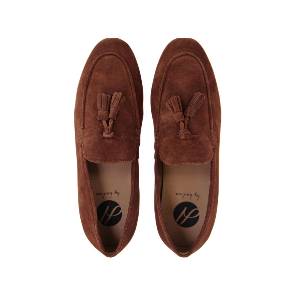 Hudson London Men's Bolton Suede Loafers - Rust