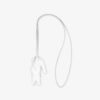 Lacoste Bag/Key Chain In Silver