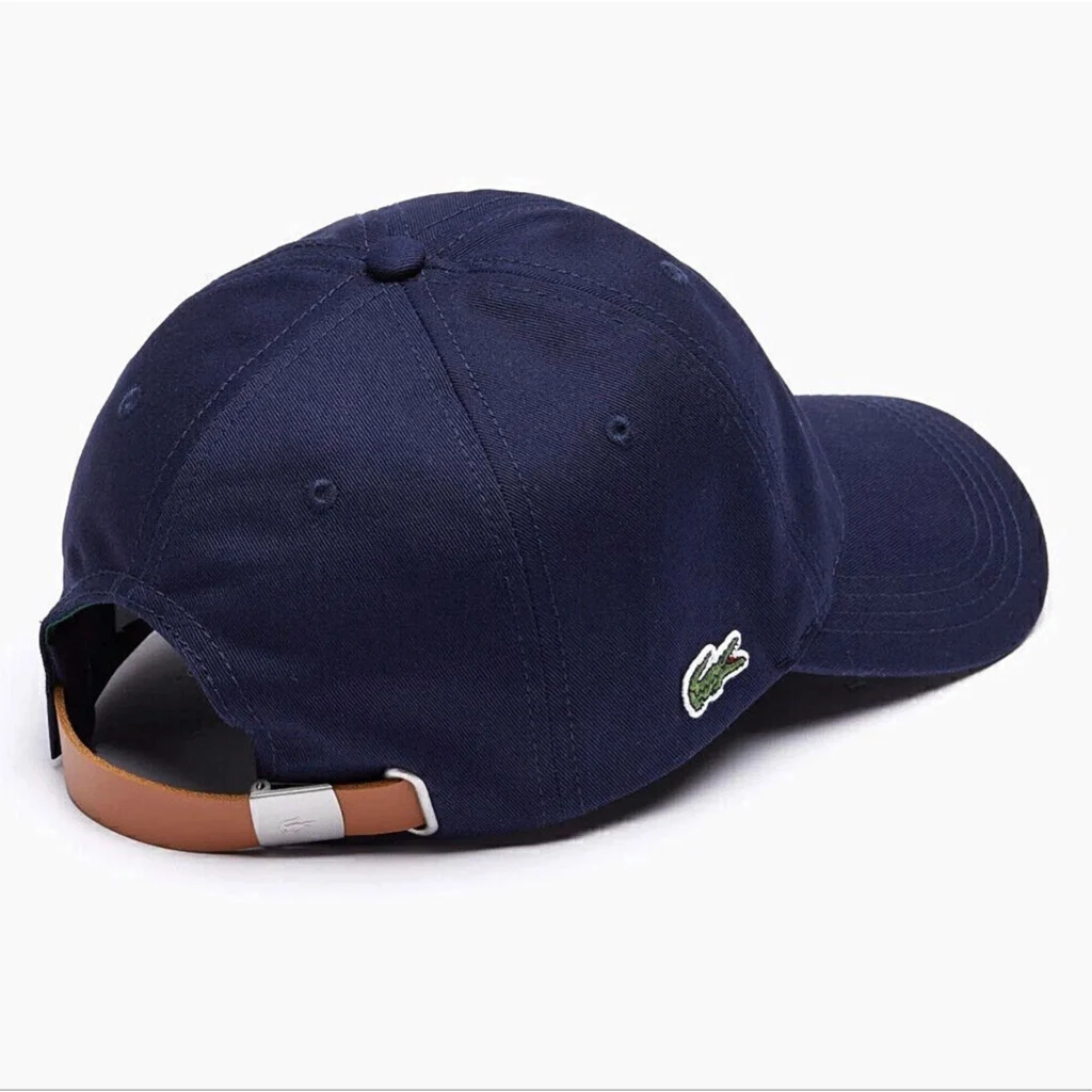 Lacoste Baseball Cap with Contrast Leather Strap RK470900 - Blue Marine 166