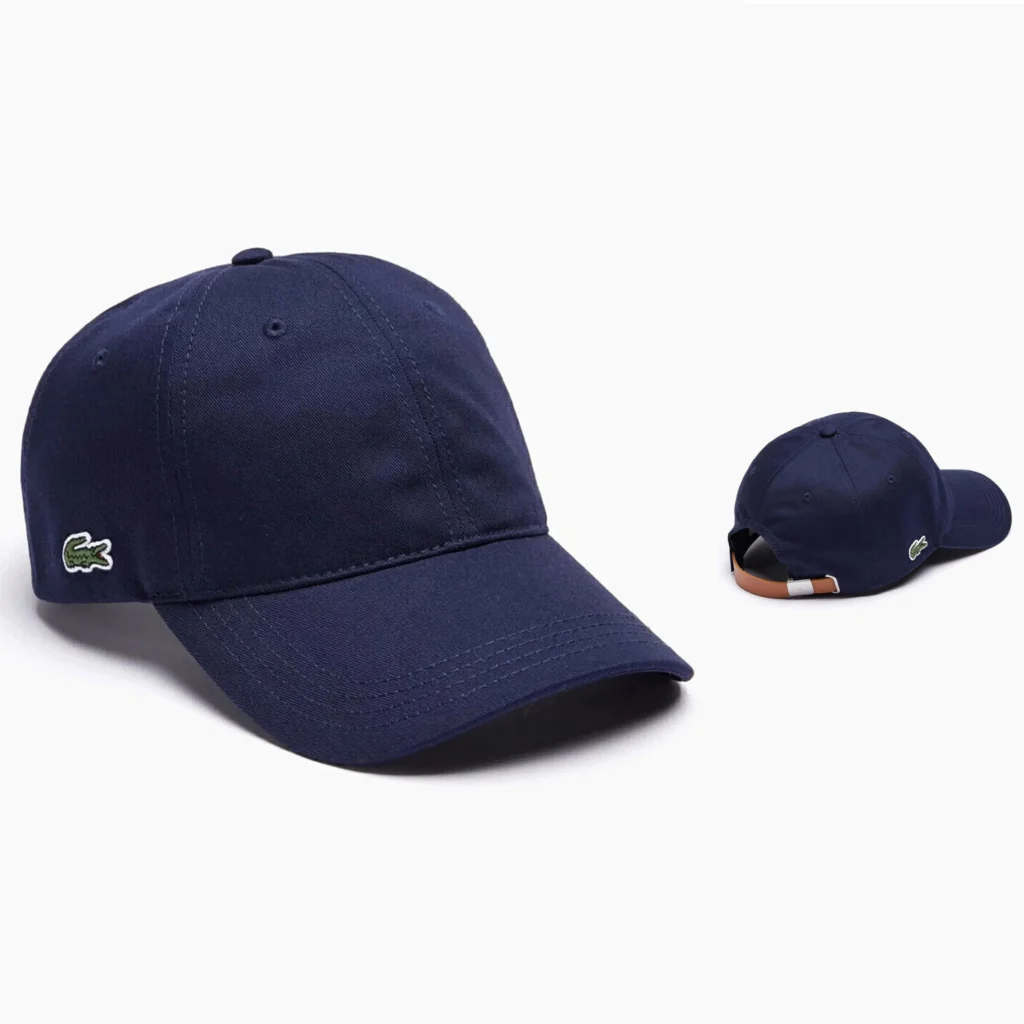 Lacoste Baseball Cap with Contrast Leather Strap RK470900 - Blue Marine 166