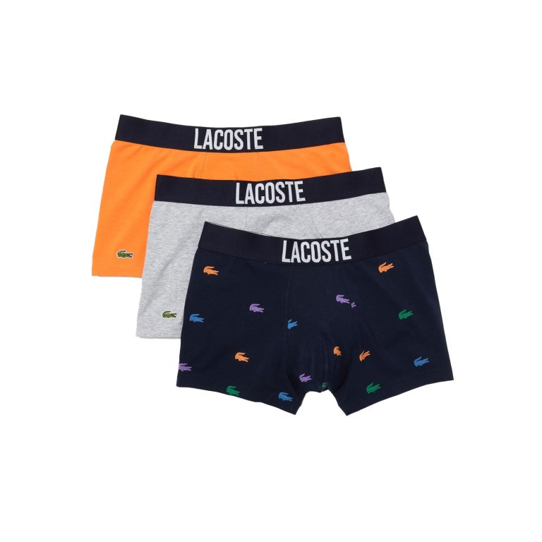 Lacoste Casual Branded Band 3 Pack Boxer - Multi