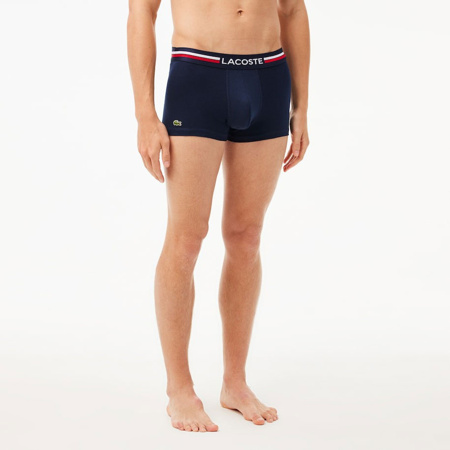 Lacoste Casual Text Branded Band 3 Pack Boxer - Multi