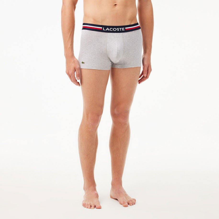 Lacoste Casual Text Branded Band 3 Pack Boxer - Multi