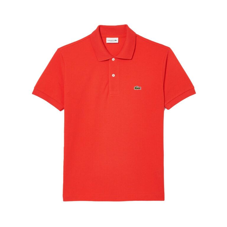 Lacoste Classic Croc Regular Fit Short Sleeve Polo Shirt - Rouge