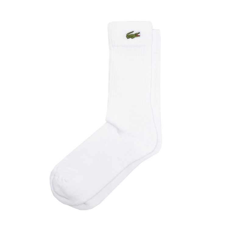 Lacoste Classic Embroided Sock - White