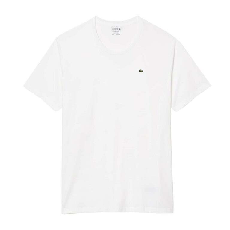 Lacoste Classic Plain Regular Fit Short Sleeve T-Shirt - Blanc White